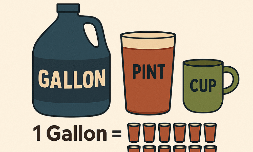 How many Pints in a gallon