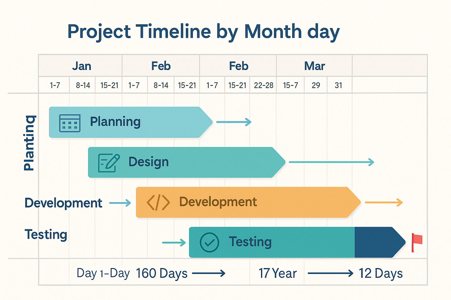 Gantt Chart repersentation